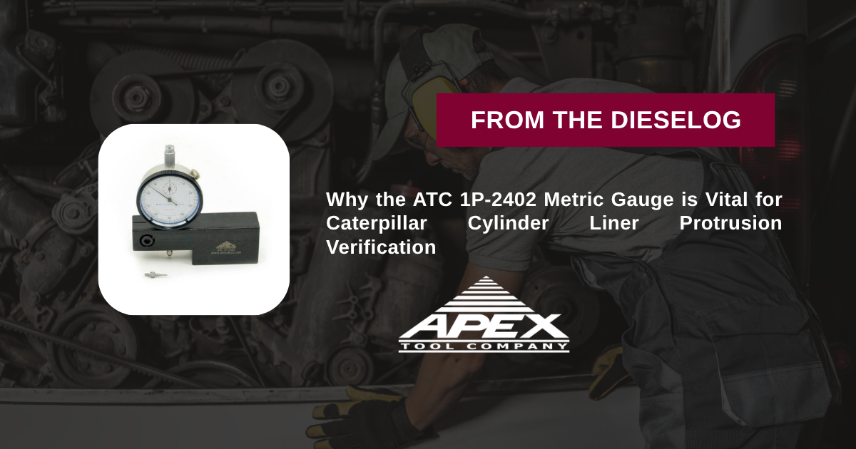 ATC 1P-2402 Caterpillar Liner Height Gauge with Metric Dial Indicator Tool
